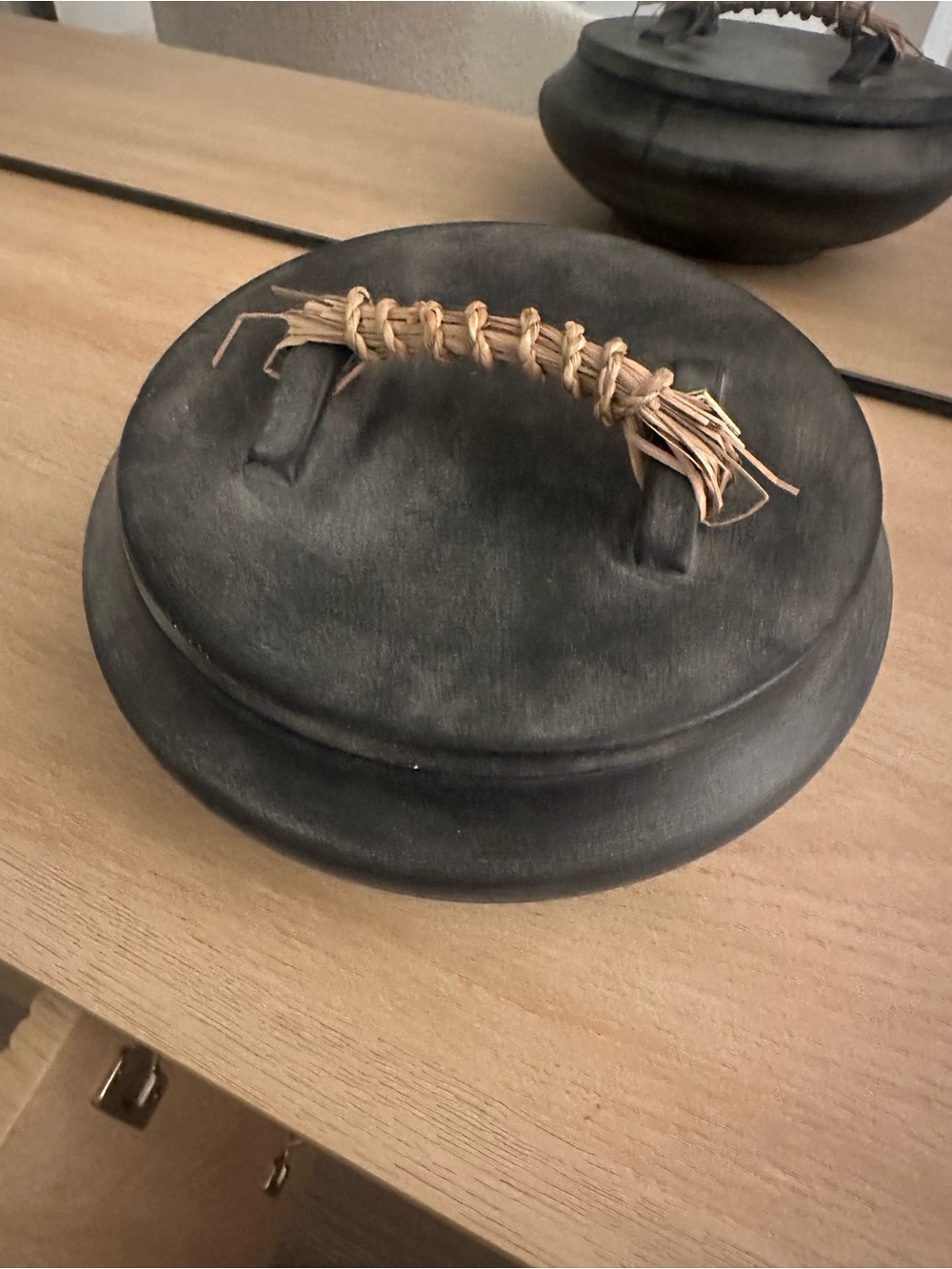 Anthropologie Mozel Trinket Dish in Black